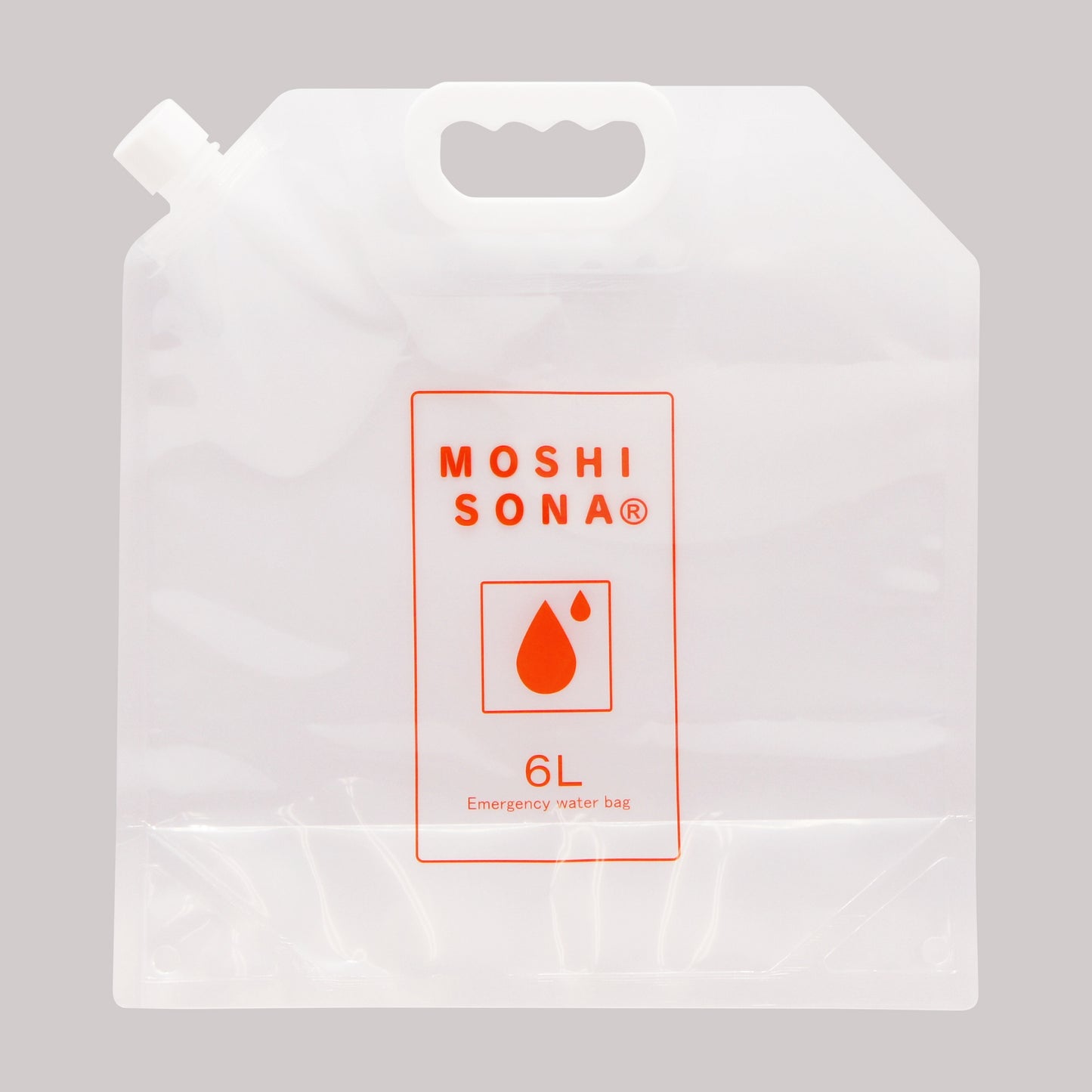 リュック型 給水袋 6L 付属品ヒモx1カートン入数 120(60x2箱)